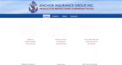 Desktop Screenshot of anchorinsurancegroup.com