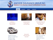 Tablet Screenshot of anchorinsurancegroup.com